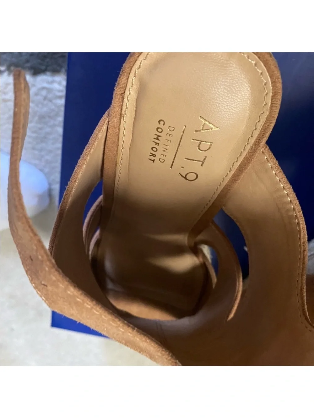 Apt.9 Wedge Sandals Cutout Sandal 7.5 